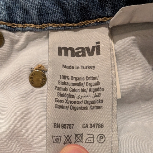 Mavi High Rise Wide Leg Miami 100 Organic Cotton Women's Jeans Size 29 - Picture 8 of 9